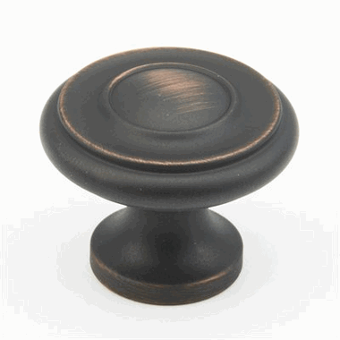 1 1/4 Inch Colonial Round Knob (Michelangelo Bronze Finish) SCHAUB