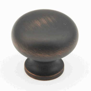 1 1/4 Inch Country Style Round Knob (Michelangelo Bronze Finish) SCHAUB