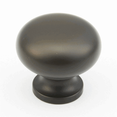 SCHAUB 1 1/4 Inch Country Style Round Knob (Oil Rubbed Bronze Finish)