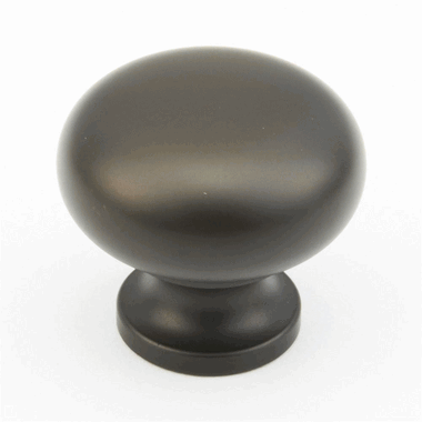1 1/4 Inch Country Style Round Knob (Oil Rubbed Bronze Finish)