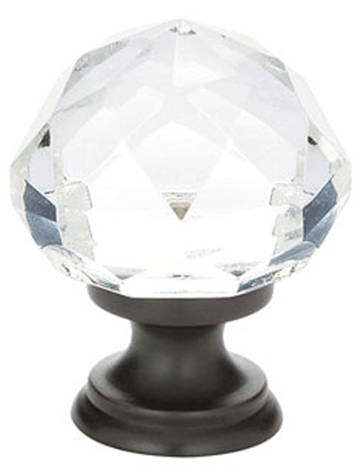 1 1/4 Inch Diamond Cabinet Knob (Oil Rubbed Bronze Finish)