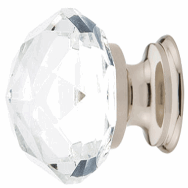 EMTEK 1 1/4 Inch Diamond Cabinet Knob (Polished Chrome Finish)