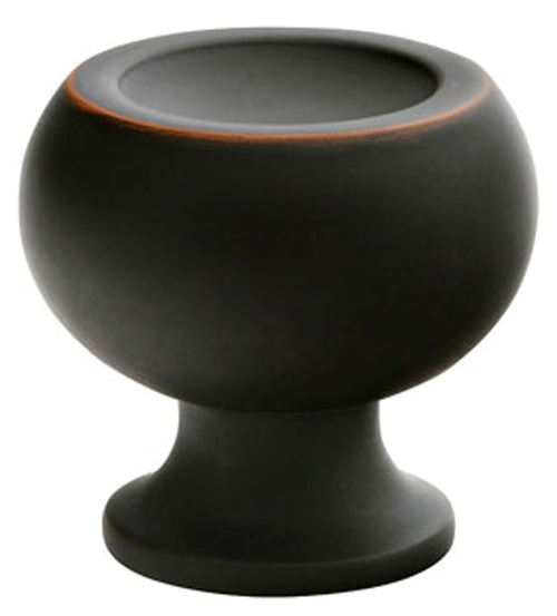 1 1/4 Inch Solid Brass Atomic Knob (Oil Rubbed Bronze Finish)