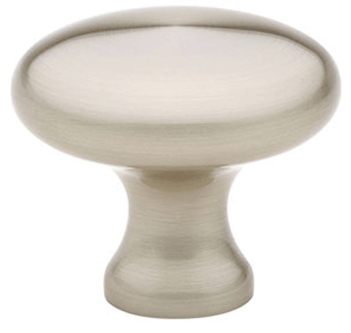 1 1/4 Inch Solid Brass Providence Cabinet Knob (Brushed Nickel Finish)