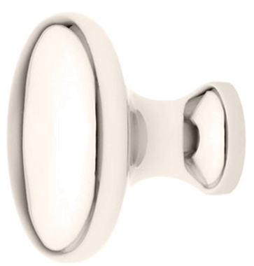 1 1/4 Inch Solid Brass Providence Cabinet Knob Polished Nickel Finish