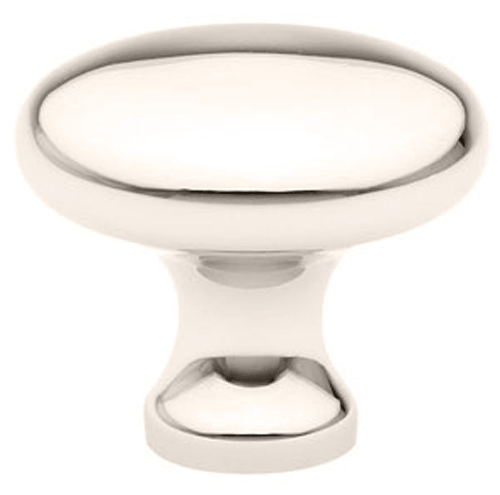 1 1/4 Inch Solid Brass Providence Cabinet Knob Polished Nickel Finish