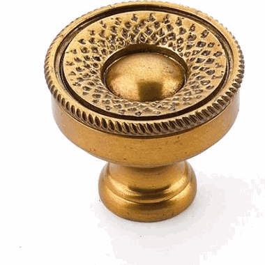 SCHAUB 1 1/4 Inch Symphony Sonata Round Cabinet Knob (Paris Brass Finish)