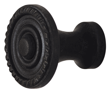 1 1/8 Inch Colonial Rope Cabinet Knob (Oil-Rubbed Bronze Finish)
