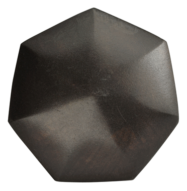 1 3/8 Inch Solid Brass Heptagon Knob (Oil Rubbed Bronze Finish)