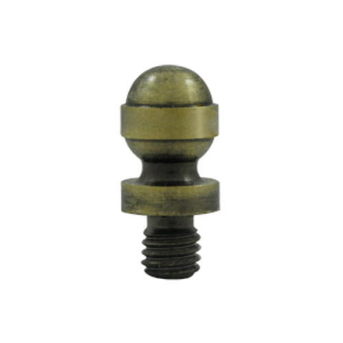 1/2 Inch Solid Brass Acorn Tip Cabinet Finial (Antique Brass Finish)
