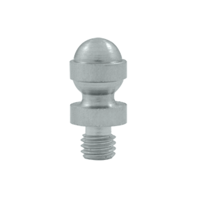 1/2 Inch Solid Brass Acorn Tip Cabinet Finial (Brushed Chrome Finish)