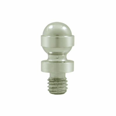 1/2 Inch Solid Brass Acorn Tip Cabinet Finial (Polished Nickel Finish)