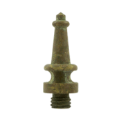 1 3/16 Inch Solid Brass Steeple Tip Hinge Finial (Rust Finish)