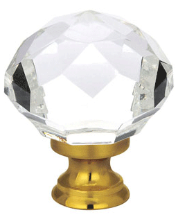 1 3/4 Inch Diamond Wardrobe Knob (Antique Brass Finish)