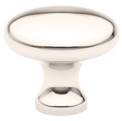 1 3/4 Inch Solid Brass Providence Cabinet Knob (Polished Nickel Finish)