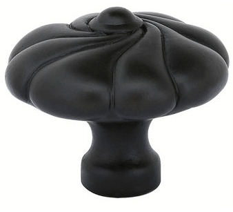 Emtek 1 3/4 Inch Tuscany Bronze Art Nouveau Knob (Flat Black)
