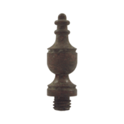 DELTANA 1 3/8 Inch Solid Brass Urn Tip Hinge Finial (Rust Finish)