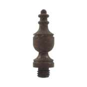 1 3/8 Inch Solid Brass Urn Tip Hinge Finial (Rust Finish)