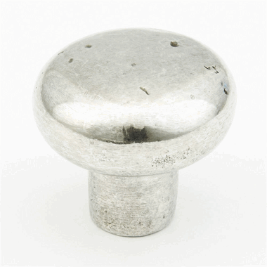 1 5/8 Inch Artifax Round Knob (Natural Pewter Finish)