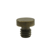 1/8 Inch Solid Brass Button Tip Cabinet Finial (Antique Brass Finish)