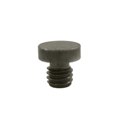 1/8 Inch Solid Brass Button Tip Cabinet Finial (Antique Nickel Finish)