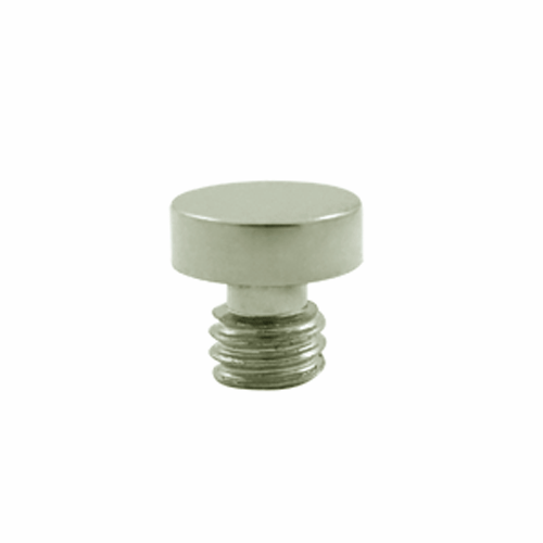 1/8 Inch Solid Brass Button Tip Cabinet Finial Polished Nickel Finish