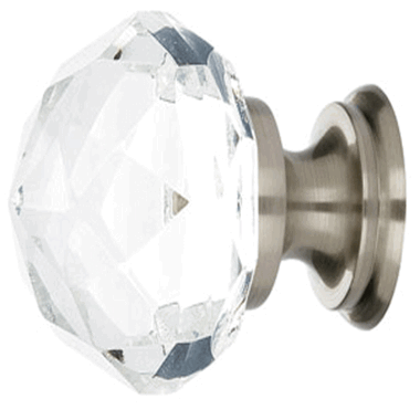 EMTEK 1 Inch Diamond Cabinet Knob (Brushed Nickel Finish)