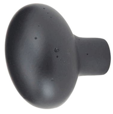 1 Inch Sandcast Bronze Egg Knob (Flat Black Finish)