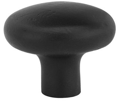 1 Inch Sandcast Bronze Round Knob (Flat Black Finish)