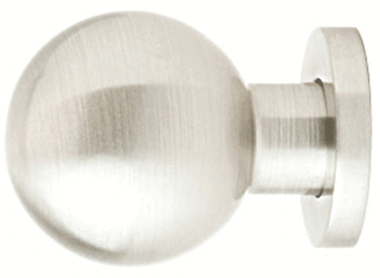 Emtek 1 Inch Solid Brass Globe Knob (Brushed Nickel Finish)