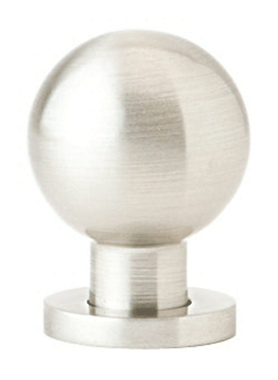 Emtek 1 Inch Solid Brass Globe Knob (Brushed Nickel Finish)