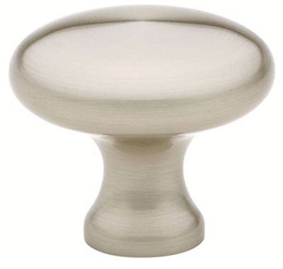 1 Inch Solid Brass Providence Cabinet Knob (Brushed Nickel Finish)