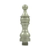 3 Inch Solid Brass Hinge Royal Finial (White Bronze Light Finish)