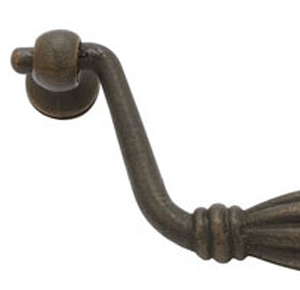 10 1/2 Inch (10 Inch c-c) Tuscany Bronze Fluted Bail Pull (Medium Bronze Finish)