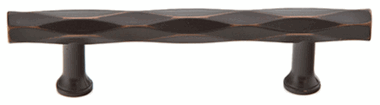 10 Inch (8 Inch c-c) Solid Brass Tribeca Pull (Oil Rubbed Bronze Finish)