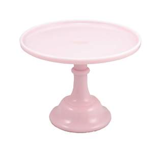 10 Inch Cake Plate (Crown Tuscan Pink Glass)