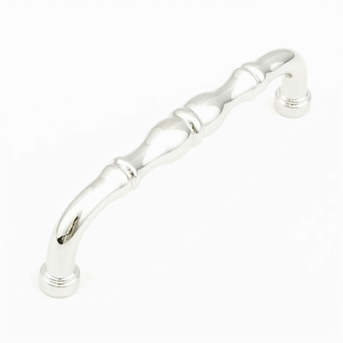 12 7/8 Inch (12 Inch c-c) Colonial Pull (Polished Nickel Finish)