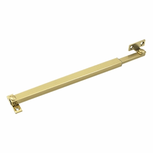 12 Inch Solid Brass Friction Casement Fastener (Polished Brass Finish) DELTANA