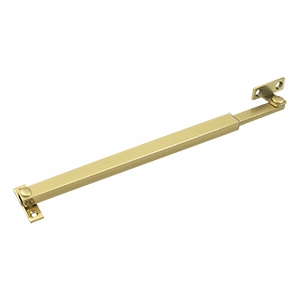12 Inch Solid Brass Friction Casement Fastener (Polished Brass Finish)