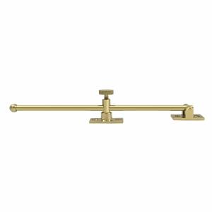 DELTANA 12 Inch Solid Brass Heavy Duty Casement Stay Adjuster (Polished Brass Finish)