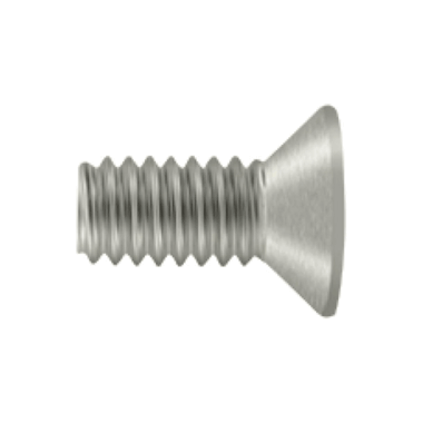 DELTANA #12 x 1/2 Inch Solid Brass Machine Screw (Brushed Nickel Finish)