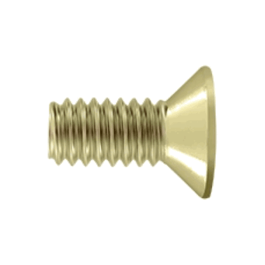#12 x 1/2 Inch Solid Brass Machine Screw (Polished Brass Finish)