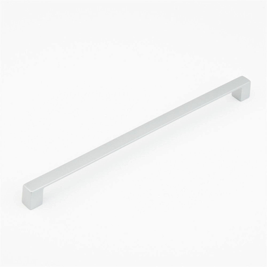 SCHAUB 13 1/8 Inch (12 1/2 Inch c-c) Classico Smooth Cabinet Pull (Matte Chrome Finish)