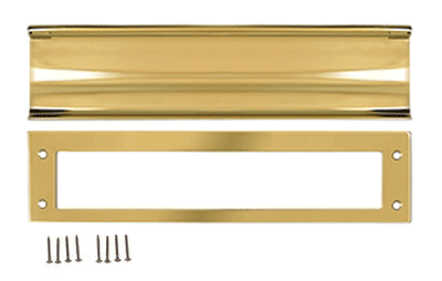 13 Inch Brass Mail & Letter Flap Slot (Lifetime Polished Brass Finish)