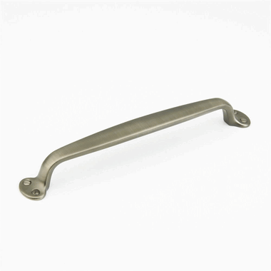 14 1/4 Inch (12 Inch c-c) Country Style Pull (Antique Nickel Finish)