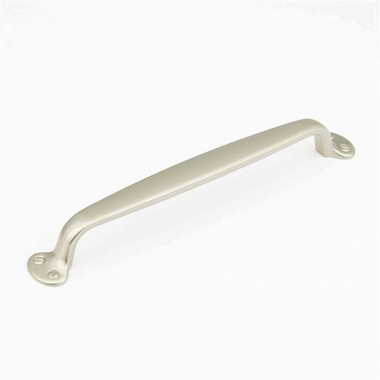 14 1/4 Inch (12 Inch c-c) Country Style Pull (Brushed Nickel Finish)