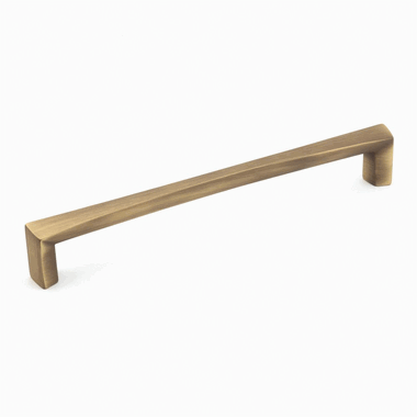 SCHAUB 14 3/8 Inch (13 3/4 Inch c-c) Italian Contemporary Pull (Light Bronze Finish)