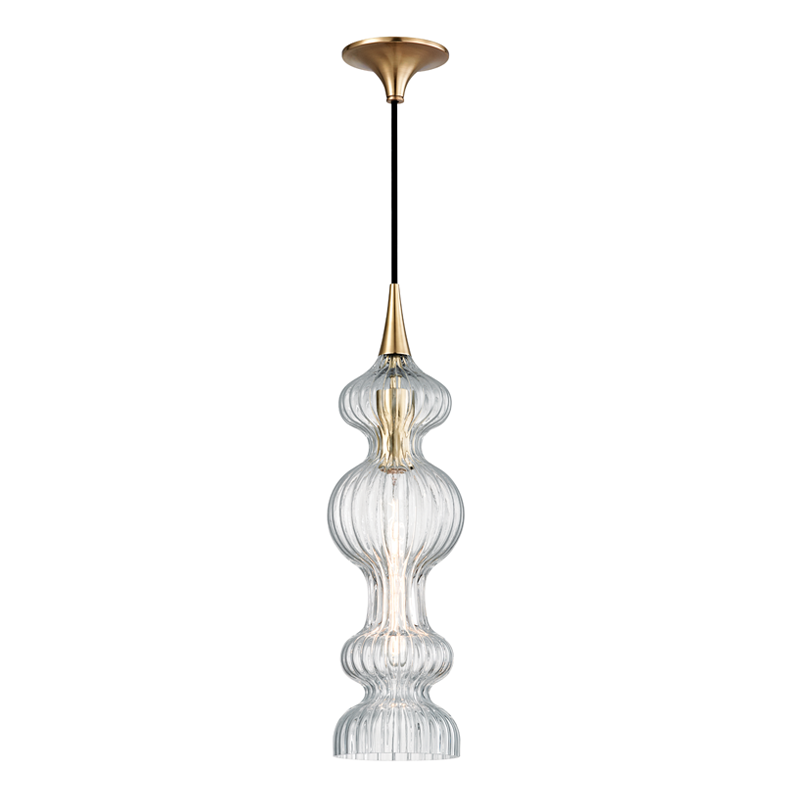 Pomfret 1 LIGHT PENDANT WITH CLEAR GLASS