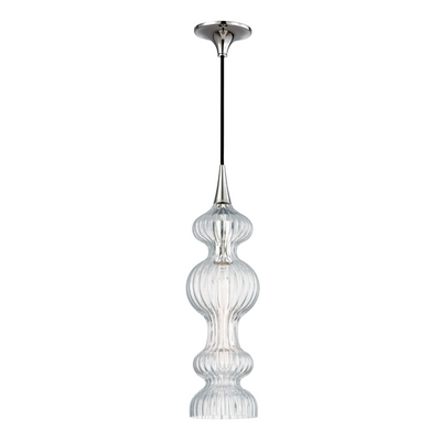 Pomfret 1 Light Pendant With Clear Glass