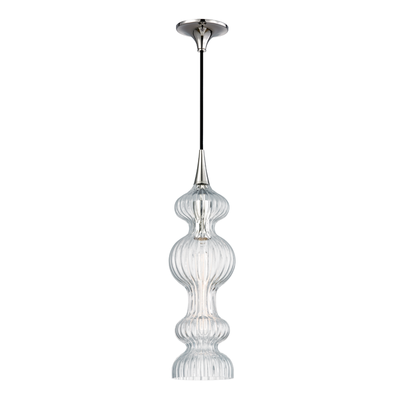 Pomfret 1 LIGHT PENDANT WITH CLEAR GLASS